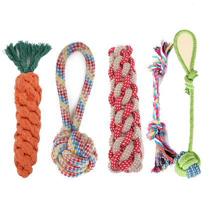 Durable Squeaky Dog Chew Toys Set