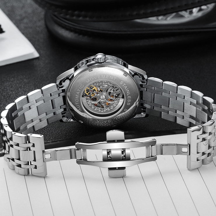 Durwin Automatic Mechanical Watch with Rotating Wheel
