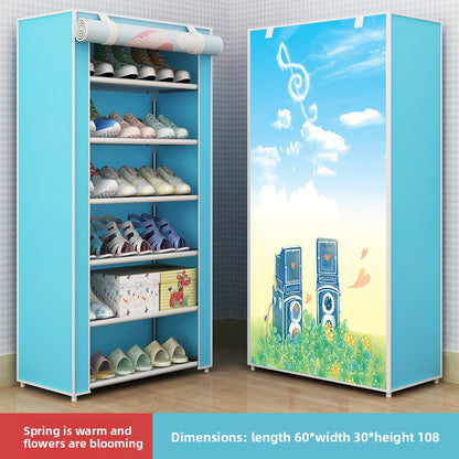 Dust-proof storage shoe cabinet