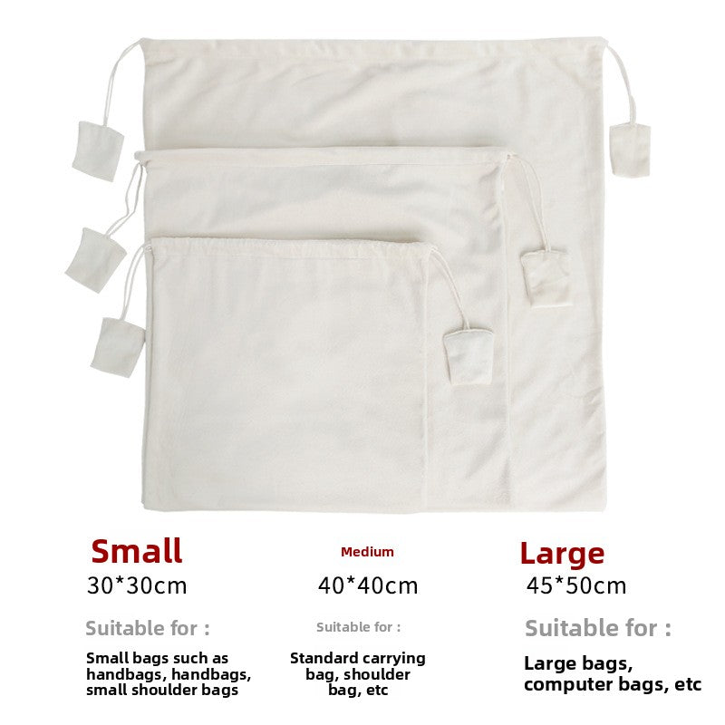 Dust-proof suede velvet drawstring drawstring storage bag