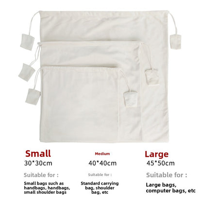 Dust-proof suede velvet drawstring drawstring storage bag