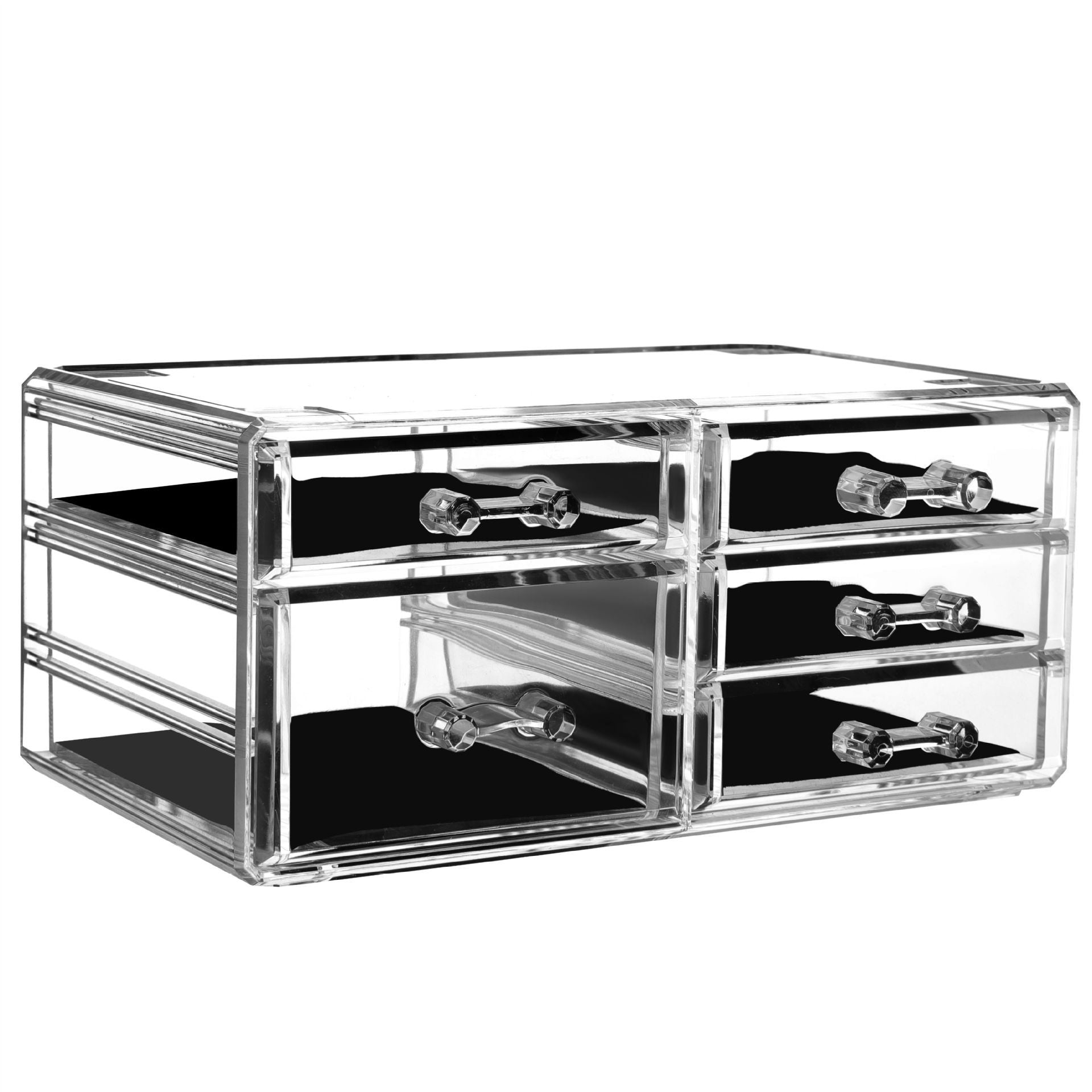 Dustproof and Waterproof Plastic Storage Box with Drawers
