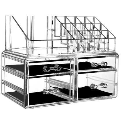 Dustproof and Waterproof Plastic Storage Box with Drawers