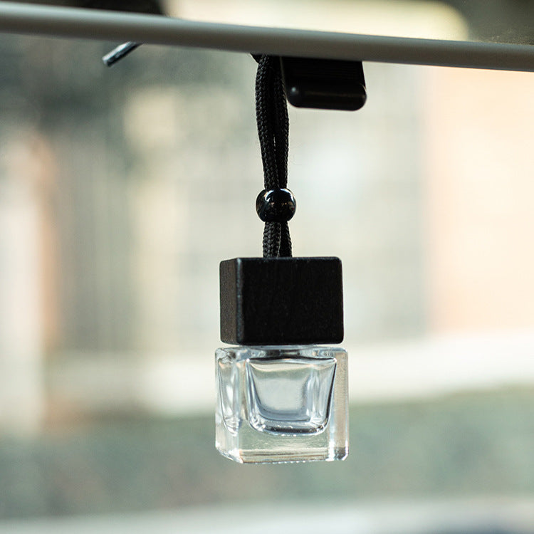 Dyed Black Square Cap Empty Bottle