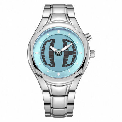 Dynamic circular men's watch