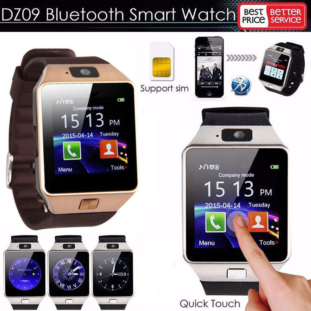 DZ09 Smart Watch Bluetooth Touchscreen Kids Phone Watch