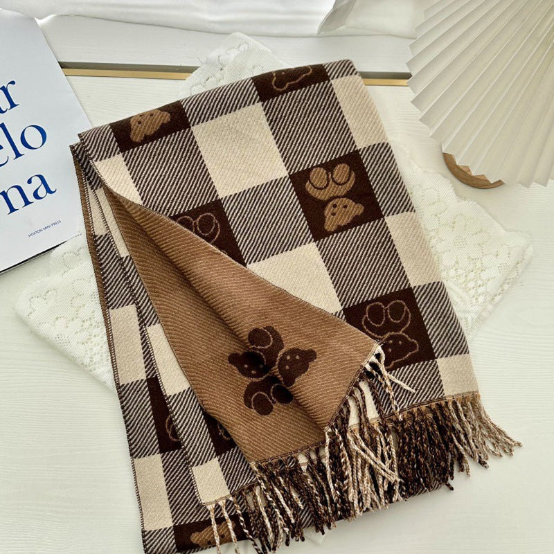 Buy Stylish Versatile Warm Womens Faux Cashmere Scarf for Winter