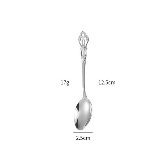 Gold Plated Stainless Steel Spoon Western Dinnerware Set