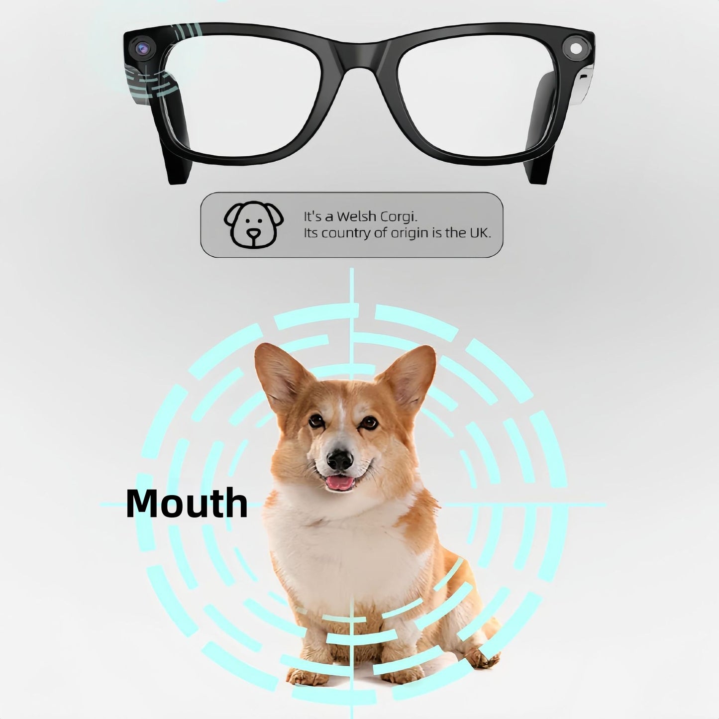E02 Smart Glasses with Camera AI Translation Bluetooth
