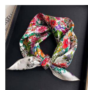 Buy Beige Silk Square Scarf for Women Versatile & Easy to Style