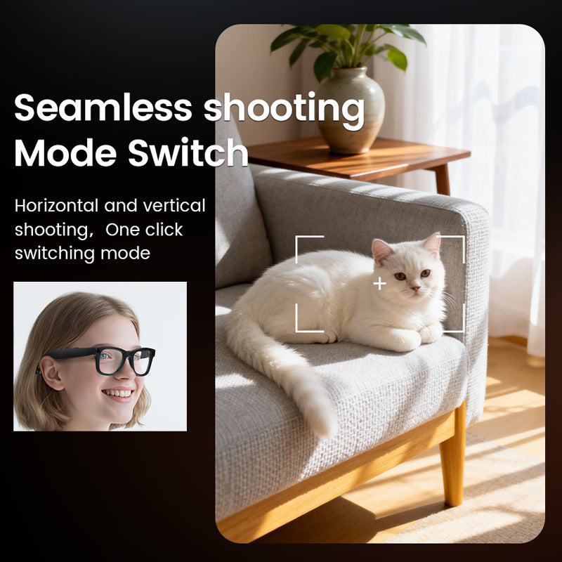 E02C AI Camera Glasses with Bluetooth