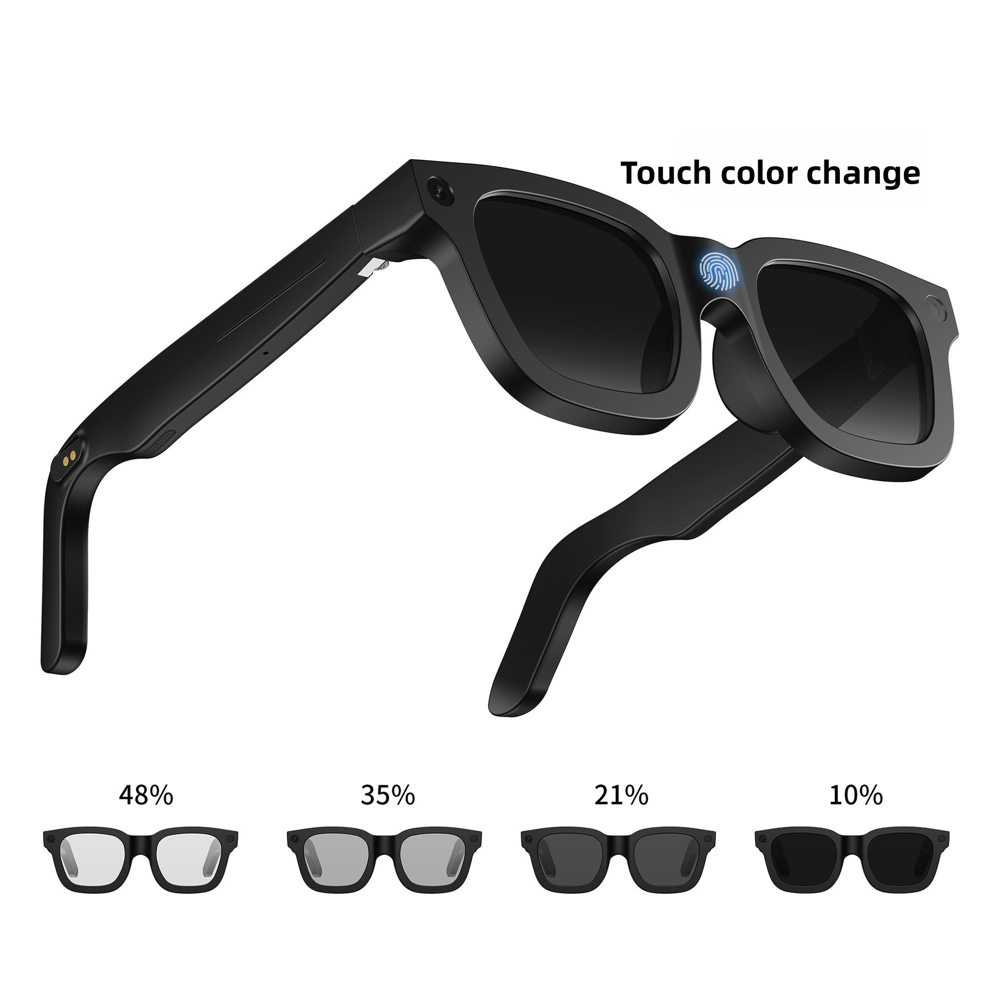 E02C Smart Glasses with Camera Video Recording