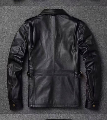 Autumn & Winter Workwear Leather Jacket for Men Classic Style