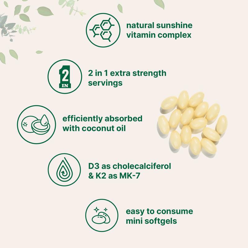 K2 Vitamin Soft Capsules – 180 Tablets for Bone & Heart Care