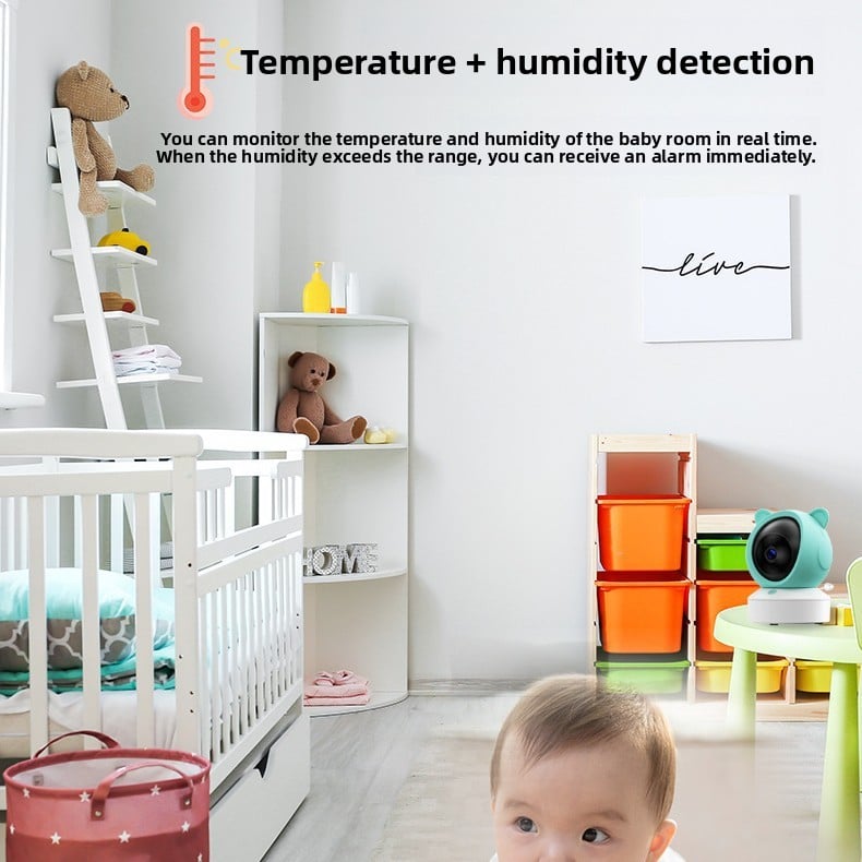 Graffiti WiFi Video Baby Monitor with Screen and Cry Alarm