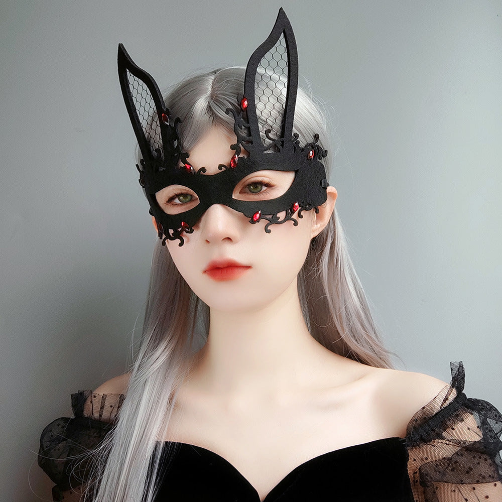Halloween Easter Rabbit Mask for Nightclub Bar Party Costume