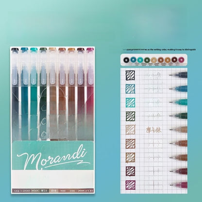 Morandi Color Gel Pens for Journaling Notes and Study Set