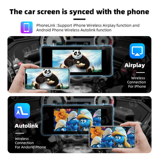 Motorcycle Wireless CarPlay Navigation with Dual Camera