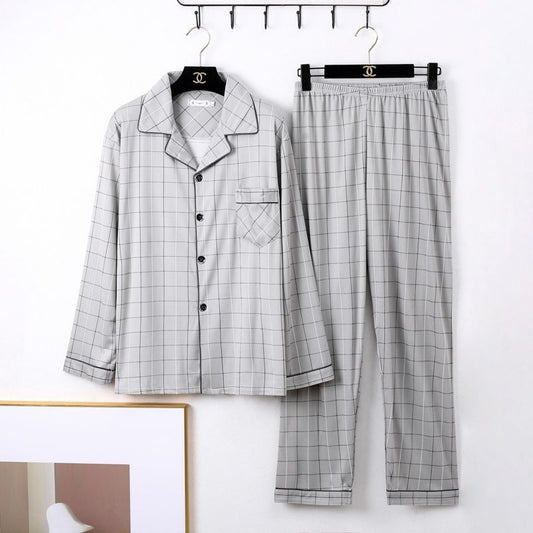 Buy Men’s Minimalist Long Sleeve Pajamas Sleepwear Set