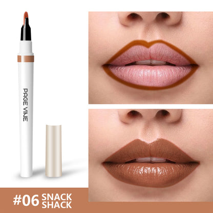 Lip Liner and Gloss Dual Set for Smooth, Long-Lasting Color