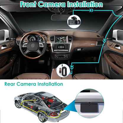 3 Channel Car Dash Cam with G Sensor and Motion Detection