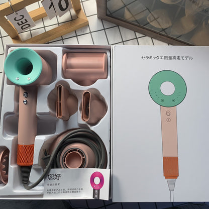 Professional Negative Ion Hair Dryer with Nozzle Attachments