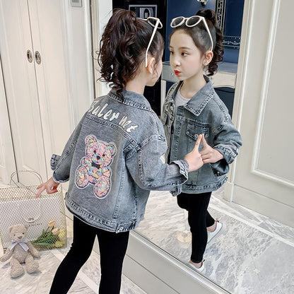 Cartoon Denim Jacket Clothes for Children Fun & Stylish Tops