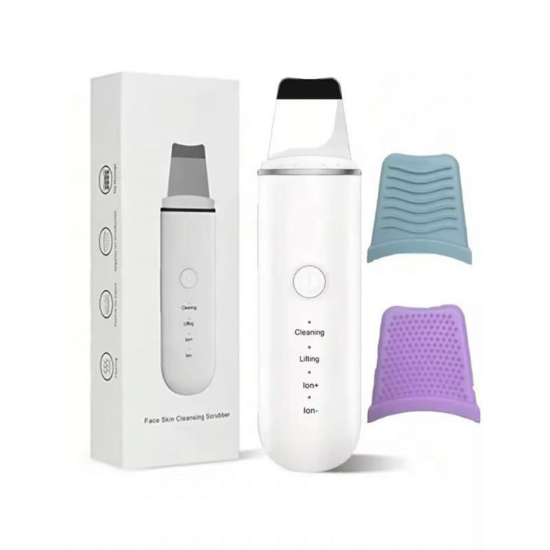 Ultrasonic Skin Scrubber Cleansing Massage Device Face Use