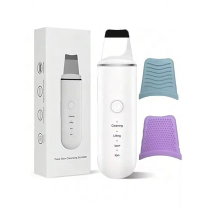 Ultrasonic Skin Scrubber Cleansing Massage Device Face Use