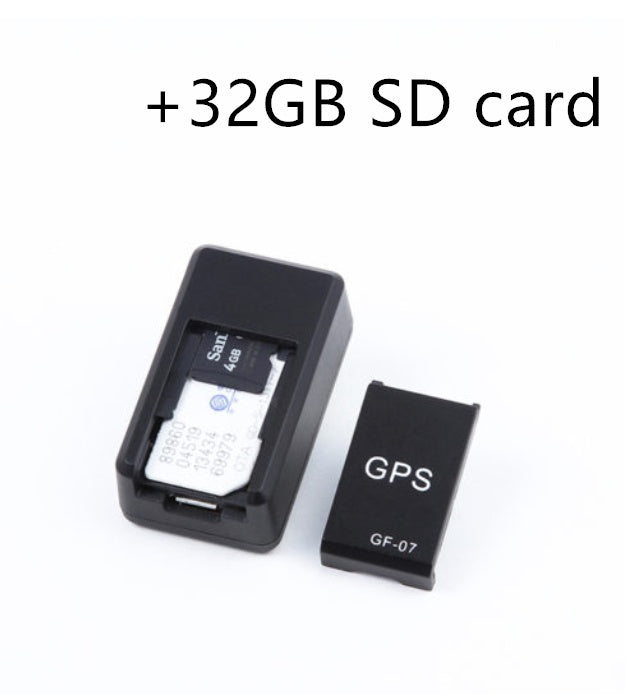 GF-07 Mini GPS Tracker, Magnetic Mini GPS Real Time Long Standby Tracking Device for Vehicle Car Person Dog Pet(Size:About 42 * 25 * 20mm)(Black)