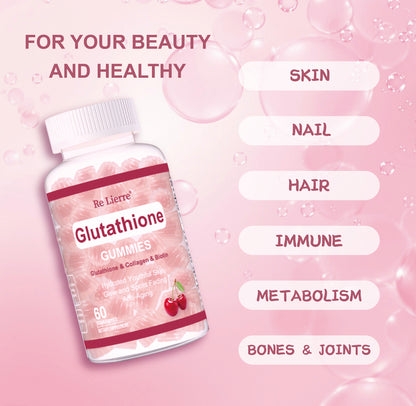 Glutathione Collagen Gummies Cherry Flavor for Healthy Skin
