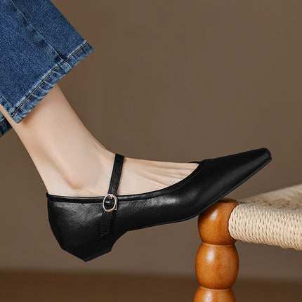 Stylish Women's Casual Low-Heeled Shoes for Everyday Wear