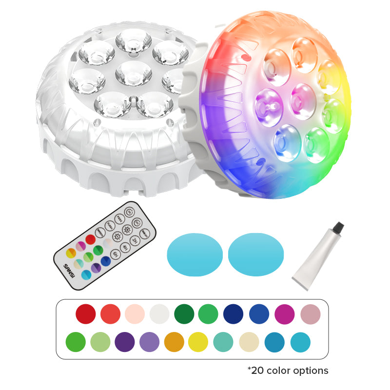 SANSI IP68 Waterproof RGB Pool Light Rechargeable LED Lamp