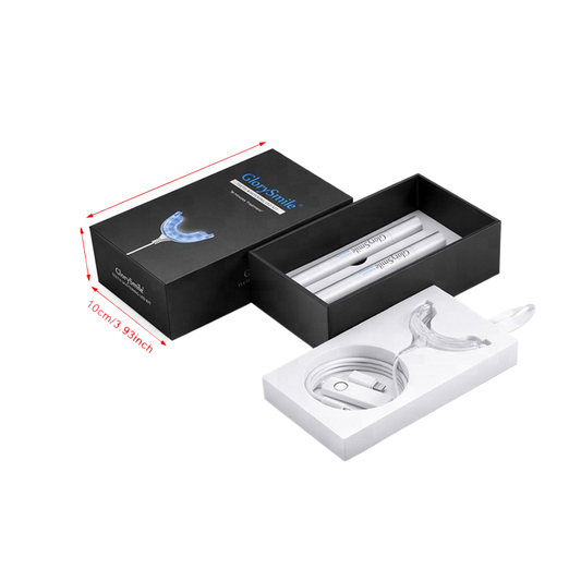 Portable Teeth Whitening Kit With LED Light and Gel Care Use