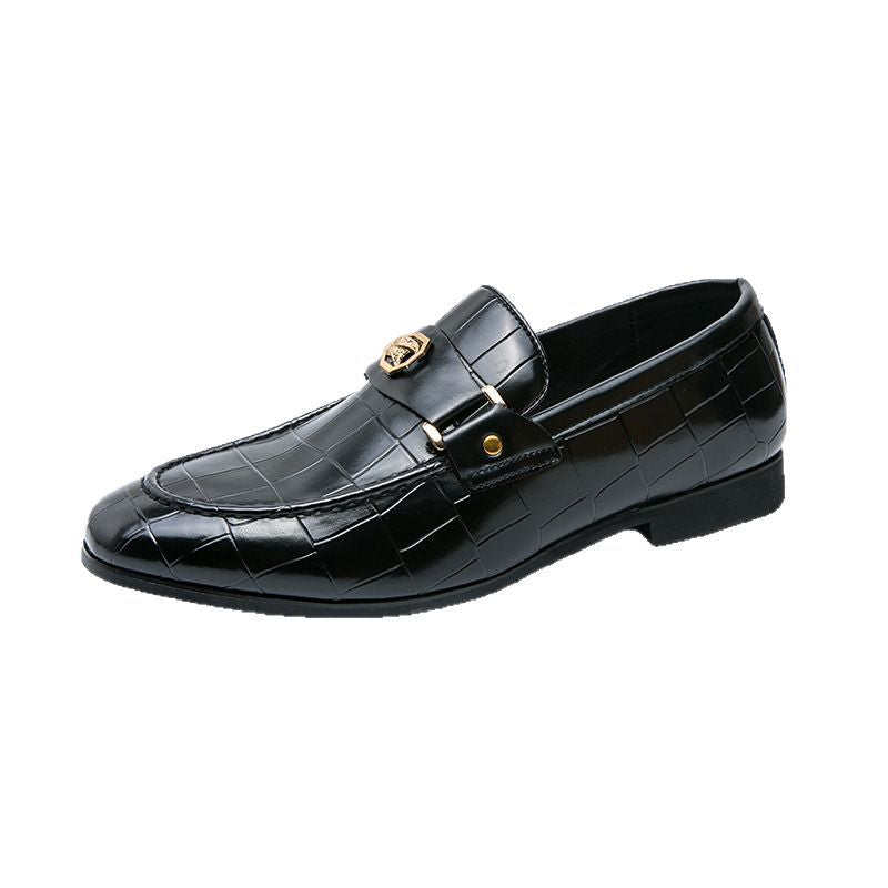 Men's Breathable Business Leather Loafers for Formal Style