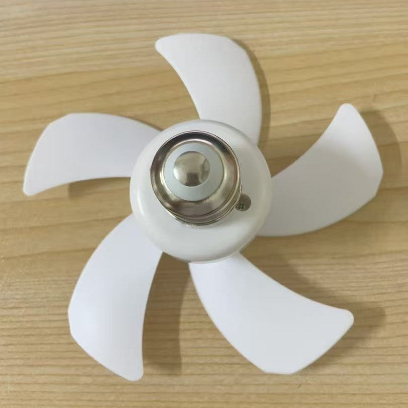 E27 Screw-Mount Mini LED Desk Fan