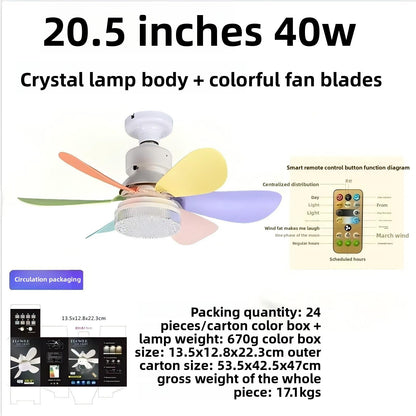 E27 Screw Mount Smart Ceiling Fan with Light