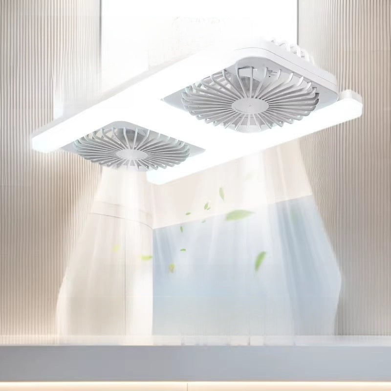 E27 Spiral Silent LED Fan Light