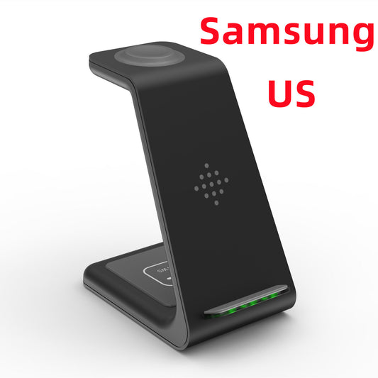 3 in 1 Fast Charging Station Wireless Charger Phone Stand