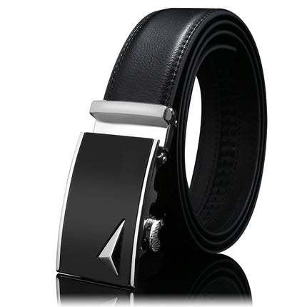 Men’s Genuine Leather Belt Automatic Buckle Stylish & Durable