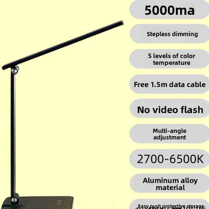 Eye-Protecting Desk Lamp with Soft LED Study Reading Light
