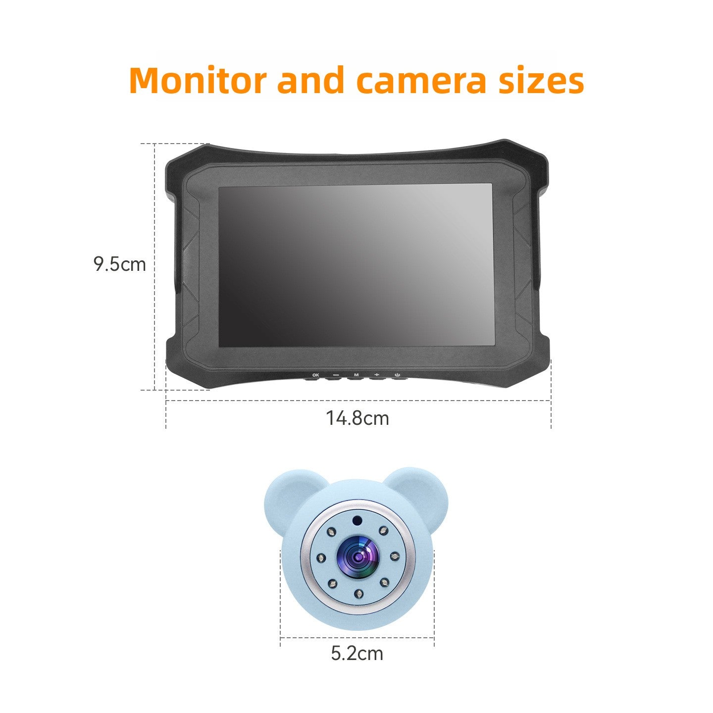 In-Car 6.8-Inch Baby Rear-Seat Monitor with Clear HD Display