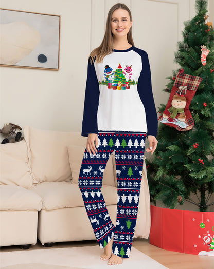 Matching Christmas Pajamas Set for Family Couples Kids Baby