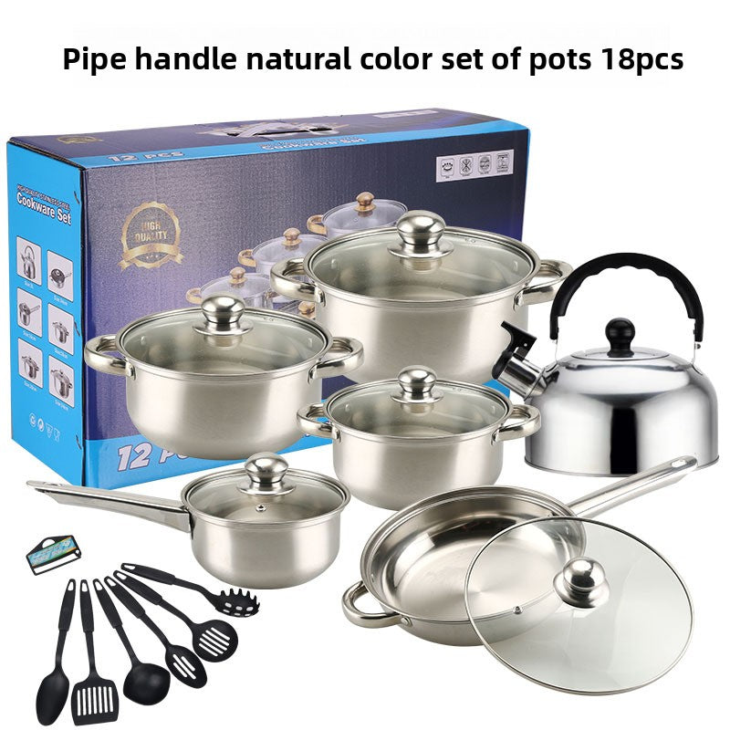 Premium Stainless Steel Cookware Kitchen Pots and Pans Set