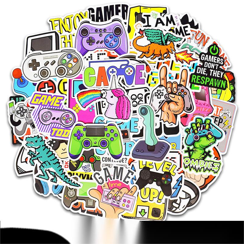 PlayStation Sticker – Fun Doodle Design for Laptop & Suitcase