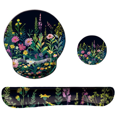 Thickened Anti-Slip Memory Foam Mouse Pad for Desk Comfort