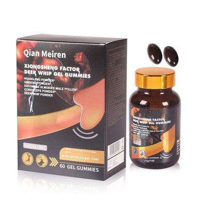 Male Oral Health Xiongsheng Factor Deer Pizzle Soft Capsules