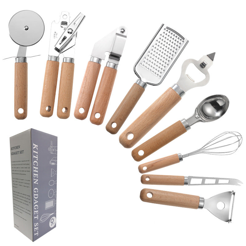 Creative Kitchen Gadget Wooden Handle Home Cooking Tool
