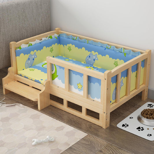 Pet Dog Bed – Summer Wooden Bed for Small and Large Dogs