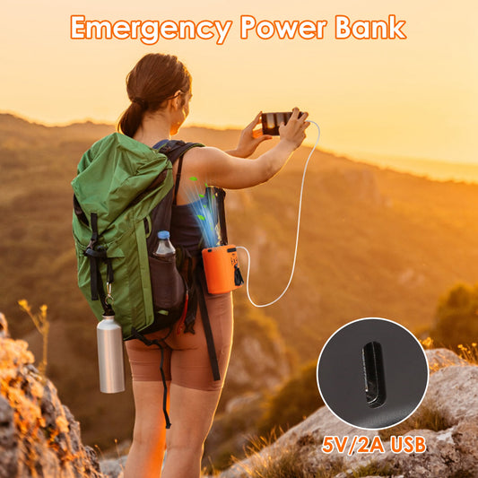 5-in-1 Portable Waist Clip Fan with Flashlight & 5 Speeds